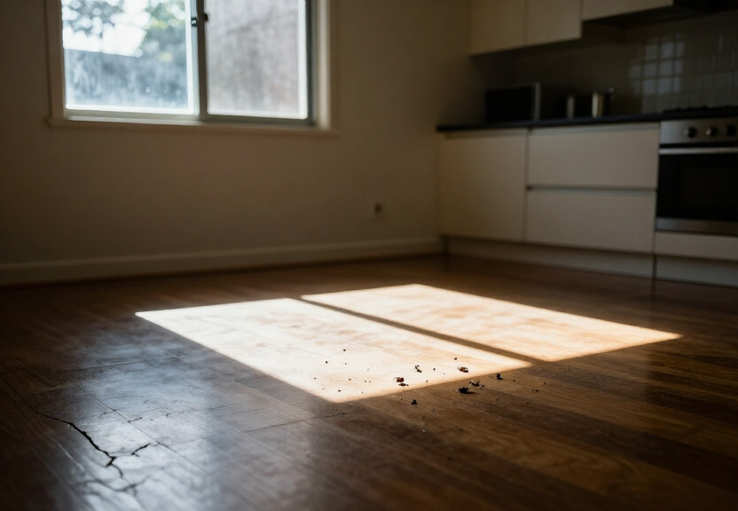 Termite damage in a Dundas home before treatment